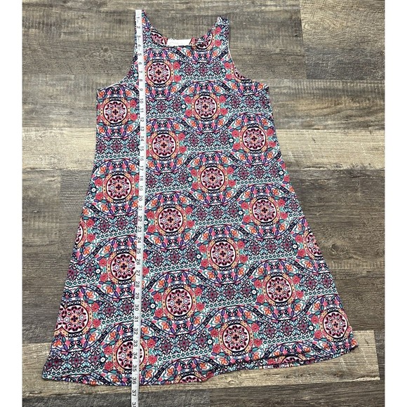Cupio Women's Racerback Mandala Print Sleeveless Swing Dress Boho Size M - Picture 9 of 11